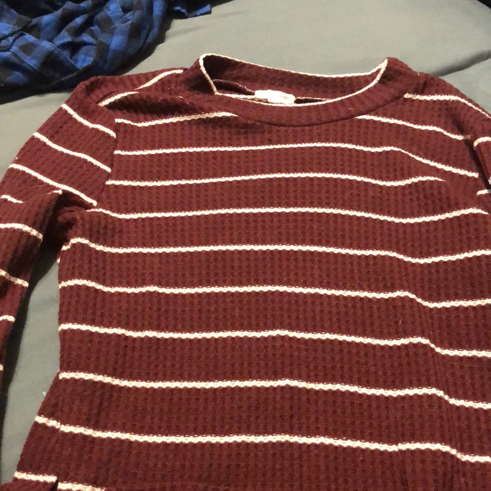Red and White sweater